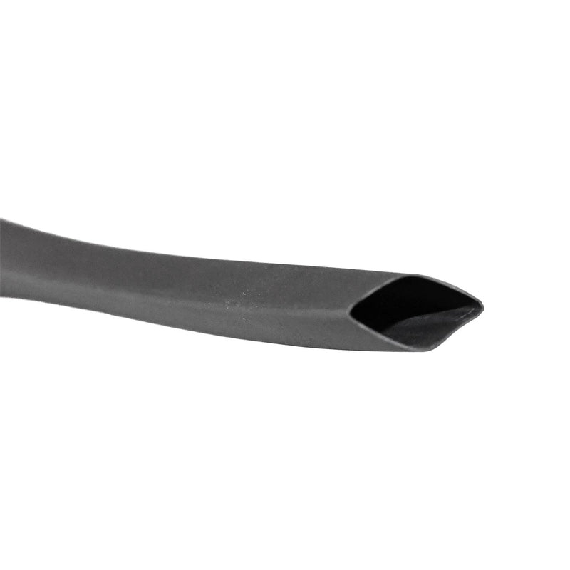 3/8"x6" Black Cross Linked Polyolefin Thin Wall Thin-Wall Heat Shrink Tubing, Pre-Shrink ID .375", Post-Shrink ID .187" ID