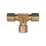 3/16" Brass Compression Union Tee