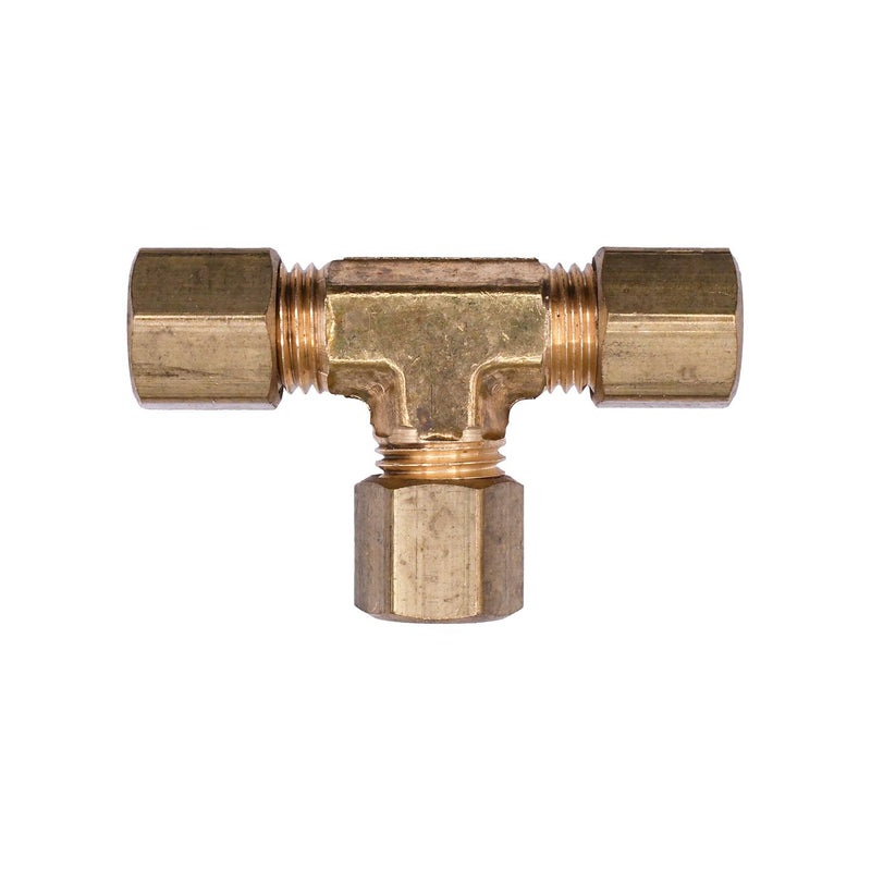 3/16" Brass Compression Union Tee