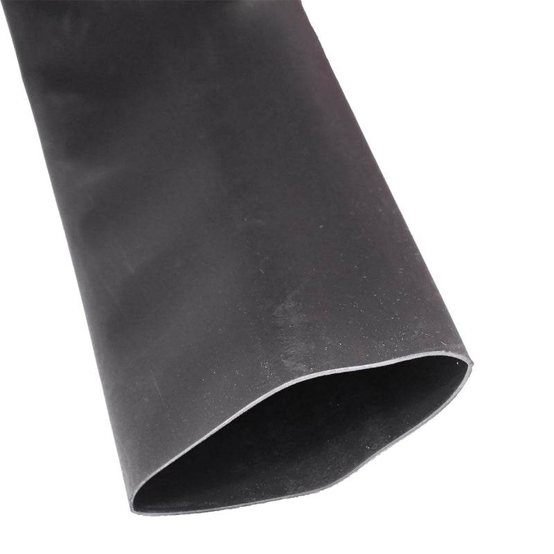 3/4"x6" Black Cross Linked Polyolefin Thin Wall Thin-Wall Heat Shrink Tubing, Pre-Shrink ID .750", Post-Shrink ID .375" ID
