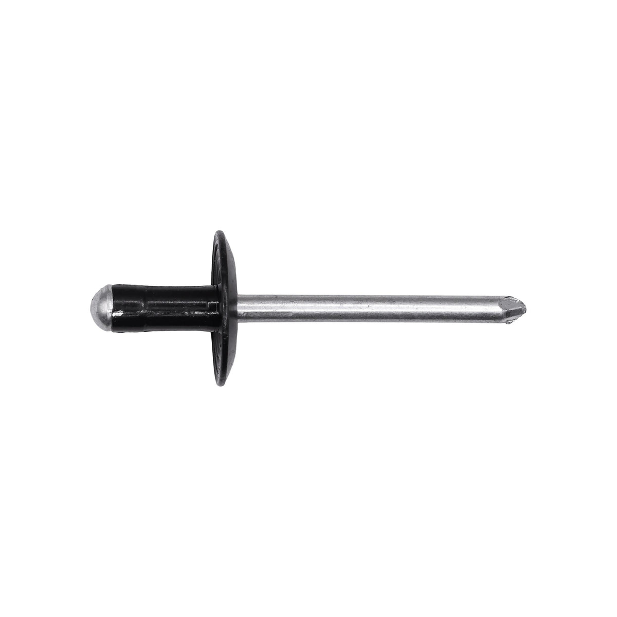 3/16" Specialty Rivet, 1/16"-1/4" Grip, Black Aluminum Body, Steel Mandrel