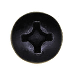 M6-1.0x20mm Phillips Pan Head License Plate Screw, Black E-Coat
