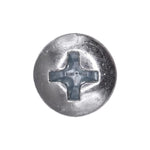 #10-24x1/2" Phillips Oval Head Machine Screw, Zinc
