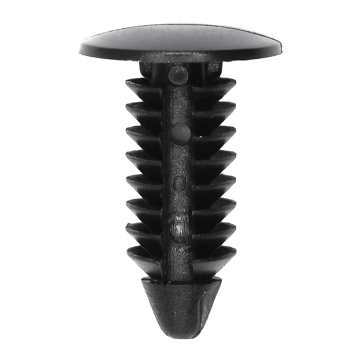5/16"x3/4" Black Nylon Single Head Radiator Grille Sight Shield Christmas Tree Retainer, 9/16" Head