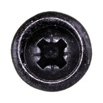 M4.2-1.41x16mm Phillips Pozi Truss Head Posi-Drive Round Washer Teks Tapping Screw, Type 2 Self-Drilling Tek, 11mm Washer, Black Zinc