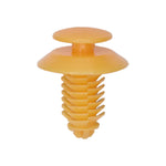 3/8"x11/16" Yellow Nylon Double Head Door Trim Panel Christmas Tree Retainer, 3/4" Head