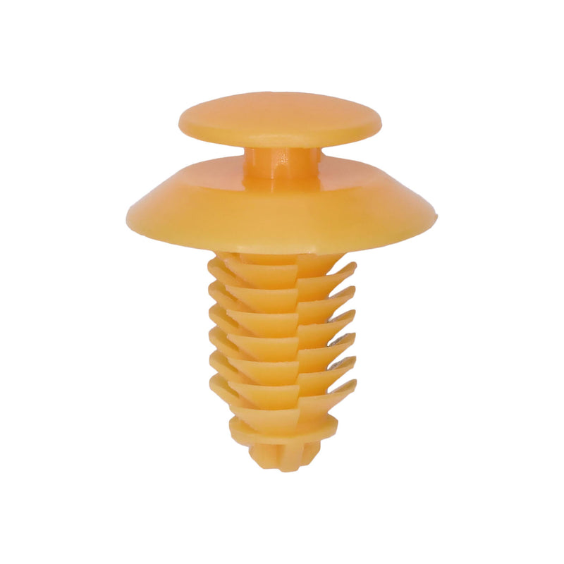 3/8"x11/16" Yellow Nylon Double Head Door Trim Panel Christmas Tree Retainer, 3/4" Head