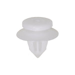 8.5mmx8.5mmx12mm White Nylon Double Head Scuff Plate Christmas Tree Retainer Overall, 18mm Head