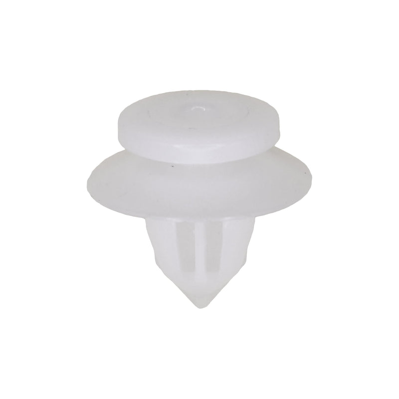 8.5mmx8.5mmx12mm White Nylon Double Head Scuff Plate Christmas Tree Retainer Overall, 18mm Head