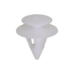11mmx15mm White Nylon Double Head Door Trim Panel Christmas Tree Retainer, 19mm Head