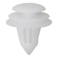 9mmx9mmx14mm White Nylon Triple Head Trim Board Christmas Tree Retainer, 18mm Head