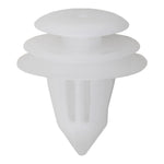 9mmx9mmx14mm White Nylon Triple Head Trim Board Christmas Tree Retainer, 18mm Head
