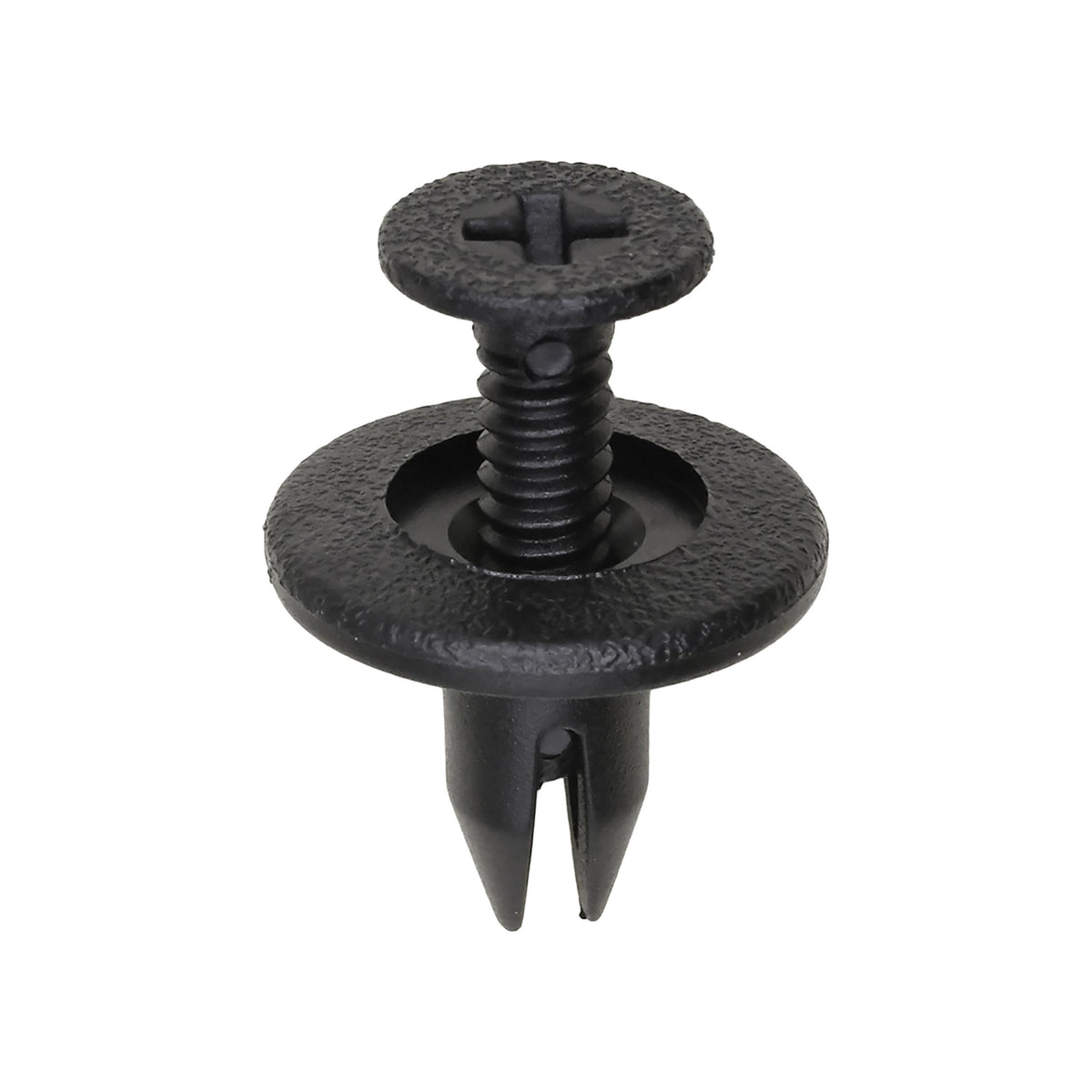 1/4"x1/2" Black Screw-Type Retainer with Open End, 11/16" Head