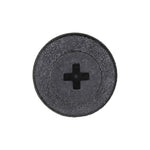 1/4"x1/2" Black Screw-Type Retainer with Open End, 11/16" Head