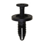 1/4"x3/4" Black Screw-Type Retainer with Open End, 11/16" Head