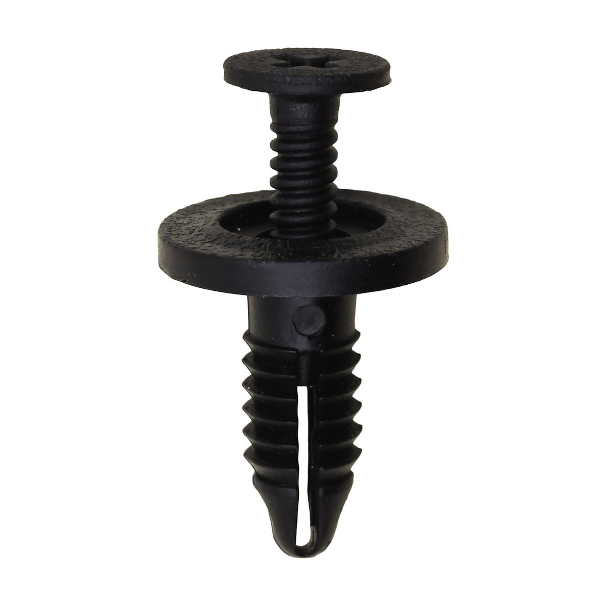 1/4"x3/4" Black Screw-Type Retainer with Open End, 11/16" Head