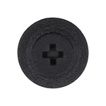 1/4"x3/4" Black Screw-Type Retainer with Open End, 11/16" Head