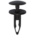 8mmx28mm Black Push-Type Retainer with Closed End, 20mm Head
