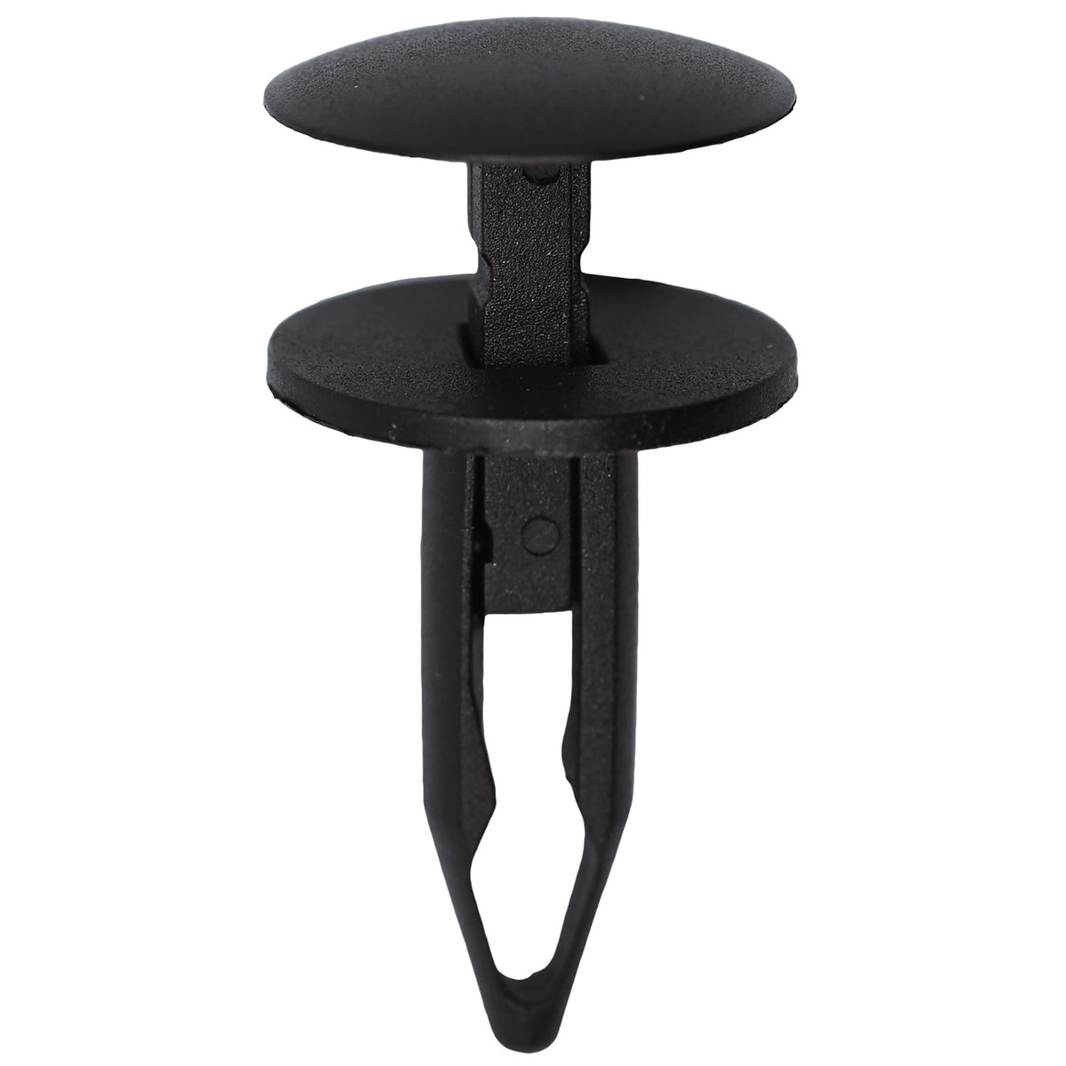 8mmx28mm Black Push-Type Retainer with Closed End, 20mm Head