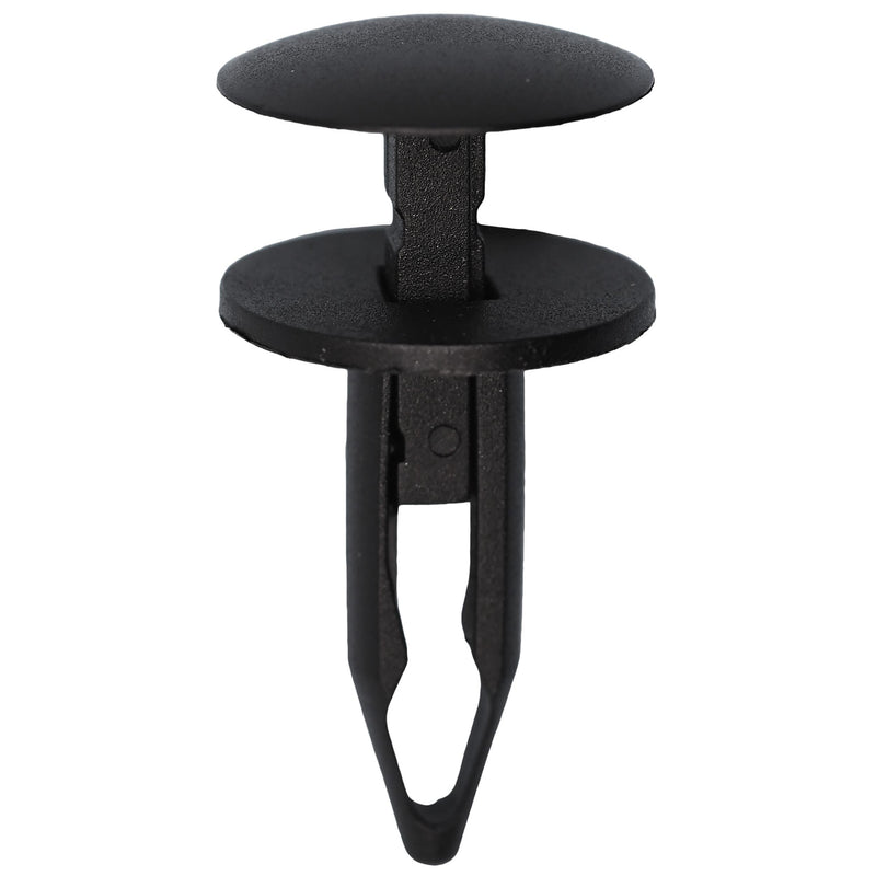 8mmx28mm Black Push-Type Retainer with Closed End, 20mm Head