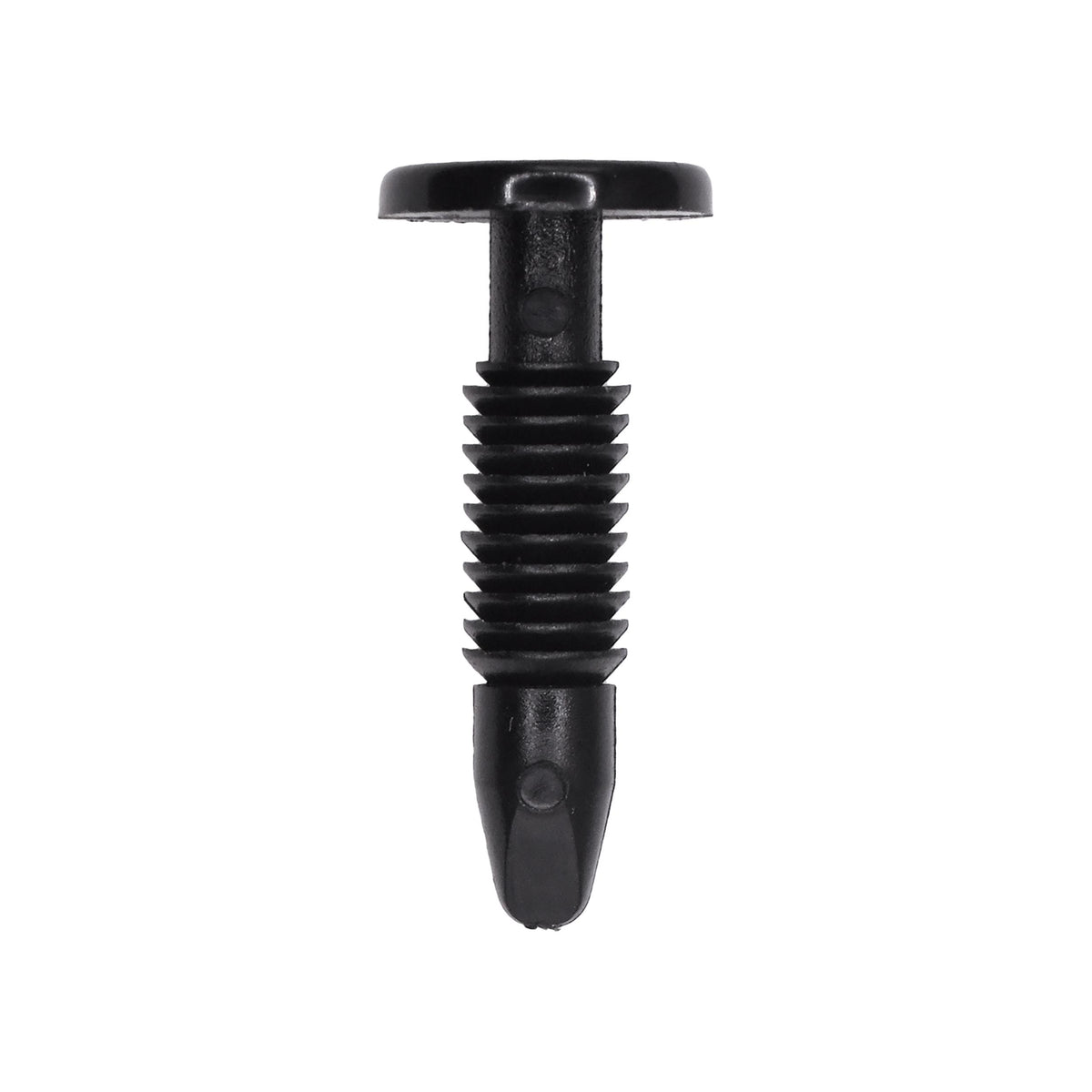 13/64"x7/8" Black Nylon Single Head Side Roof Rail Weatherstrip Christmas Tree Retainer, 13/32" Head