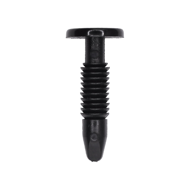 13/64"x7/8" Black Nylon Single Head Side Roof Rail Weatherstrip Christmas Tree Retainer, 13/32" Head