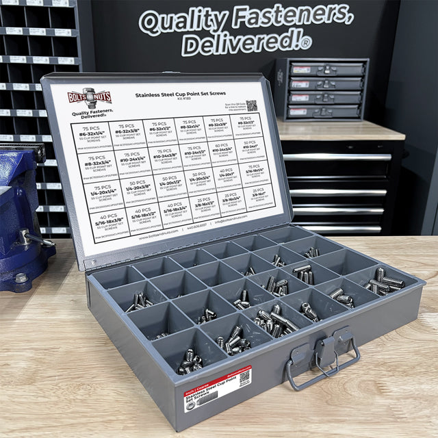 Inch Stainless Steel Cup Point Allen Socket Set Screw Coarse - 1396 PCS