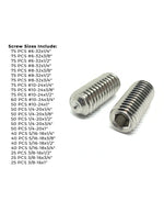 Inch Stainless Steel Cup Point Allen Socket Set Screw Coarse - 1396 PCS
