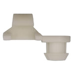 3/16" White Nylon Tailgate Clip Size