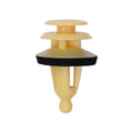 9mmx18mm Yellow Nylon Triple Head Trim Panel Christmas Tree Retainer, 18mm Head