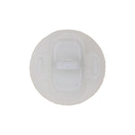 5/16"x1/2" White Nylon Triple Head Trim Panel Christmas Tree Retainer, 19/32" Head