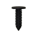 7/32"x11/16" Black Nylon Single Head Door Trim And Rear Bumper Fascia Christmas Tree Retainer, 7/16" Head