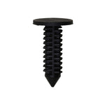 7/32"x11/16" Black Nylon Single Head Door Trim And Rear Bumper Fascia Christmas Tree Retainer, 7/16" Head