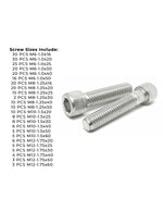 Metric A4 Stainless Steel Allen Socket Head Cap Screws Bolts Assortment - 306 PCS