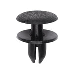 7mmx10mm Black Push-Type Retainer with Drive Pin, 15mm Head, Push-Type with Drive Pin