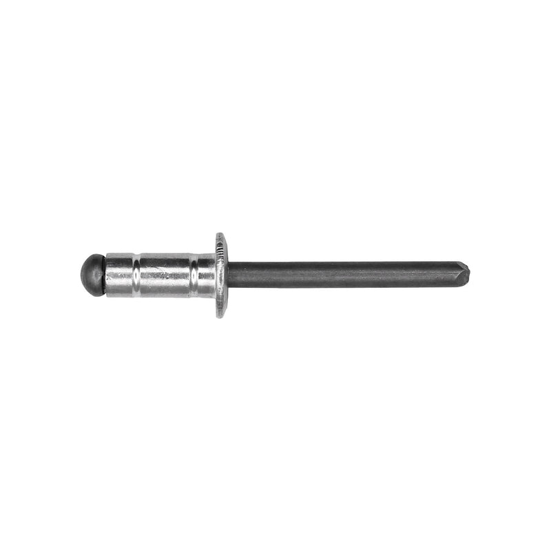 1/4"x39/64" Silver Dome Head Multi-Grip Rivet, 5/64"-11/32" Grip, Aluminum Body, Steel Mandrel