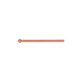 2" Weld Pin, 0.175" Head, Copper Plated, 098", Steel
