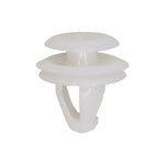9.5mmx11mm White Nylon Triple Head Door Trim Panel And Garnish Christmas Tree Retainer, 15mm Head