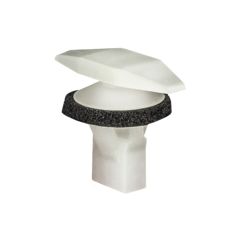 6mmx10mm White Nylon Double Head Weatherstrip Christmas Tree Retainer, 5mmx15mm