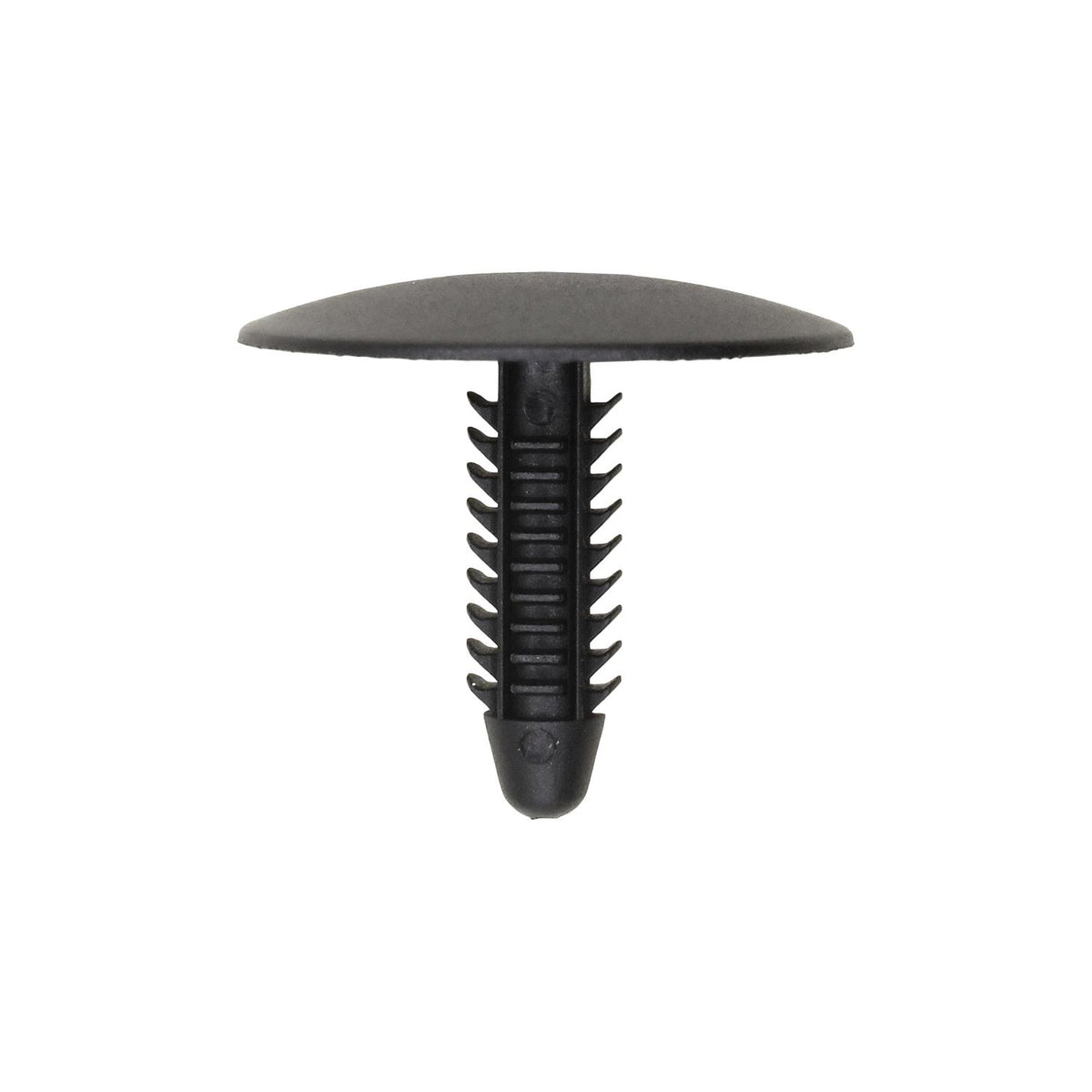 1/4"x25/32" Black Nylon Single Head Carpet Christmas Tree Retainer, 1" Head