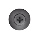 7mmx9mm Black Screw-Type Retainer with Open End, 20mm Head