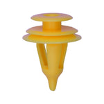 9.5mmx14mm Yellow Nylon Trim Panel Retainer Overall, 18mm Head