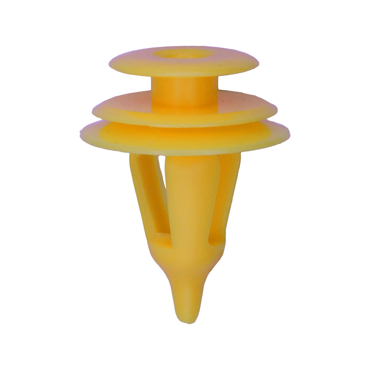 9.5mmx14mm Yellow Nylon Trim Panel Retainer Overall, 18mm Head