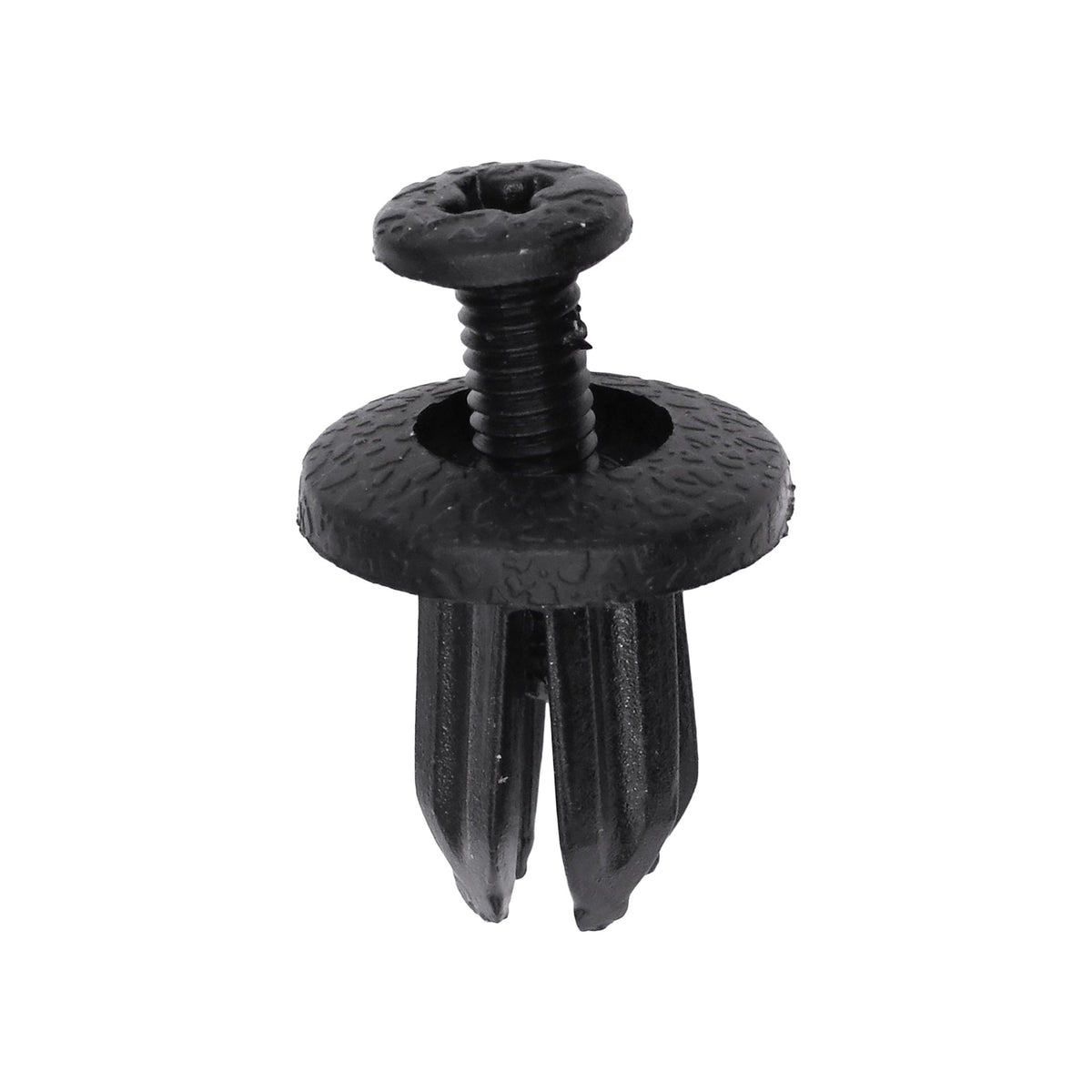 7mmx7mmx13mm Black Screw-Type Retainer with Open End, 15mm Head