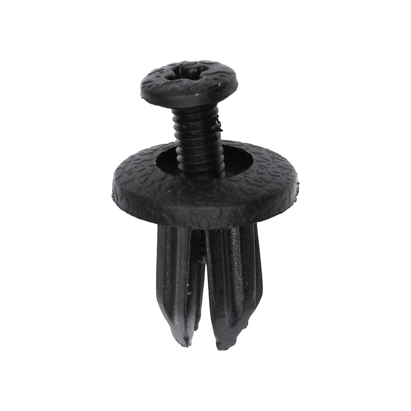 7mmx7mmx13mm Black Screw-Type Retainer with Open End, 15mm Head