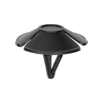 3/8"x3/4" Black Nylon Single Head Hood Insulation Christmas Tree Retainer, 1-9/32" Head