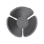 3/8"x3/4" Black Nylon Single Head Hood Insulation Christmas Tree Retainer, 1-9/32" Head