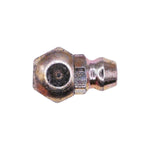 1/4"-28 90 Degrees Grease Fitting Self Tap, Plated, 43/64" Overall Length