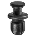 8mmx10mm Black Push-Type Front Bumper Cover Retainer with Drive Pin, 11mm Head