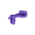 1/8" Purple Nylon Door Lock Clip Right Side Size